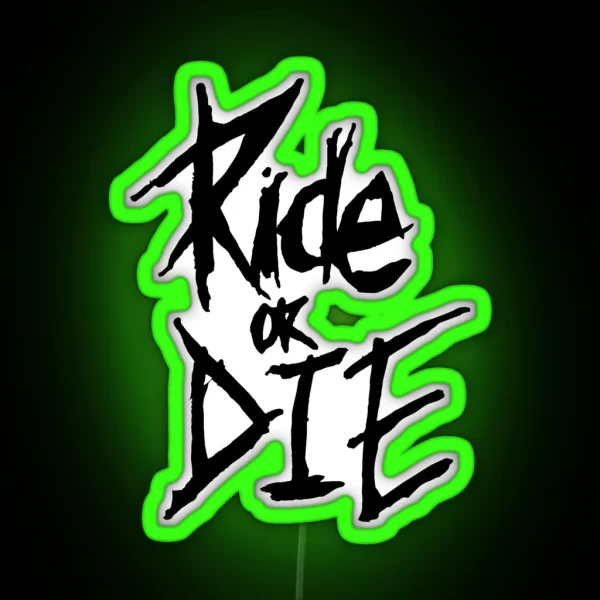 Ride Or Die MTB RGB Neon Sign