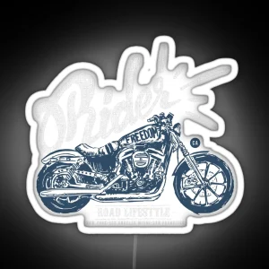 Rider Motocycle RGB Neon Sign