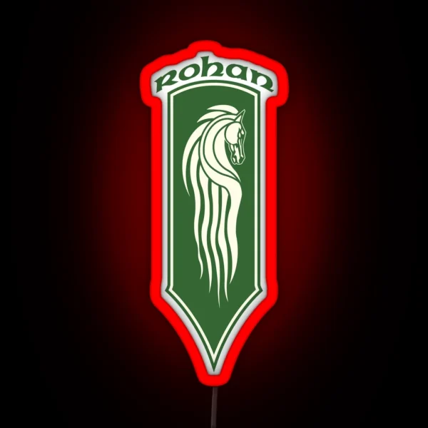 Riders Of Rohan Banner Horse RGB Neon Sign
