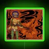 Neon Green Rifle Girl Sign