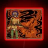 rifle girl neon sign rgb red