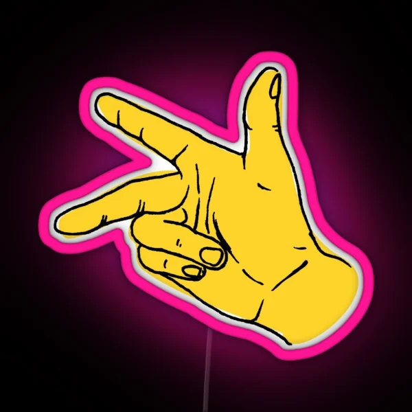 Right Hand Rules RGB Neon Sign