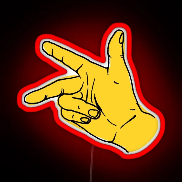Right Hand Rules RGB Neon Sign