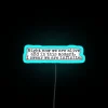 RGB neon sign displaying the inspirational quote 'Right Now We Are Alive And In This Moment I Swear We Are Infinite,' insp...