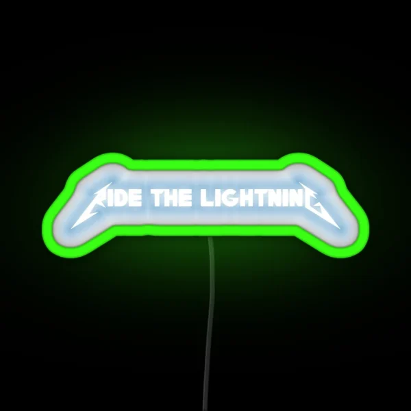 Right The Lightning Metallica RGB Neon Sign