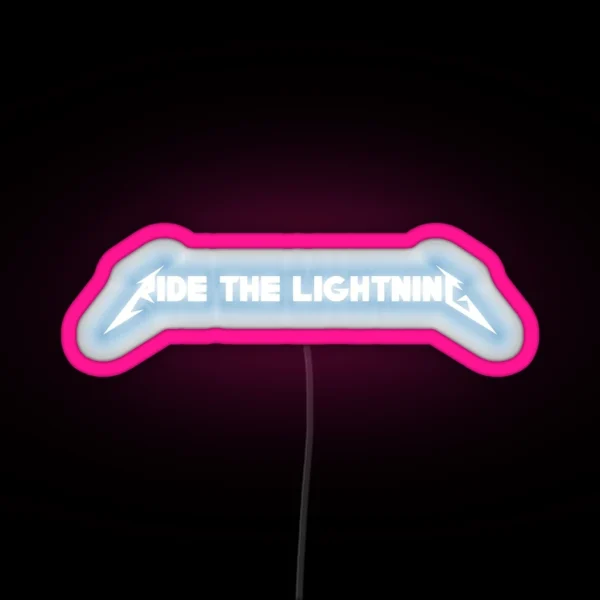 Right The Lightning Metallica RGB Neon Sign