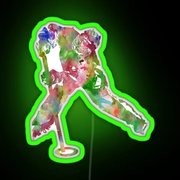 Ringette Player Ringette RGB Neon Sign