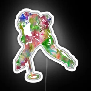 Ringette Player Ringette RGB Neon Sign