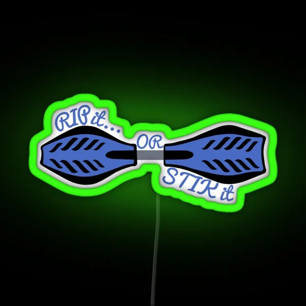 Ripstik Rip It Or Stik It RGB Neon Sign