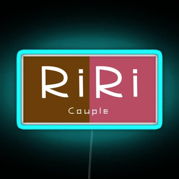 Riri Couple Typography RGB Neon Sign