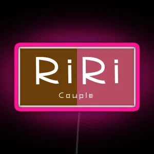 Riri Couple Typography RGB Neon Sign