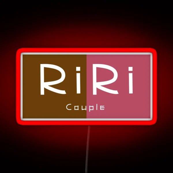 Riri Couple Typography RGB Neon Sign