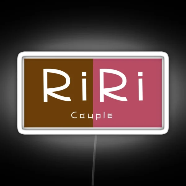 Riri Couple Typography RGB Neon Sign