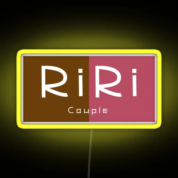 Riri Couple Typography RGB Neon Sign