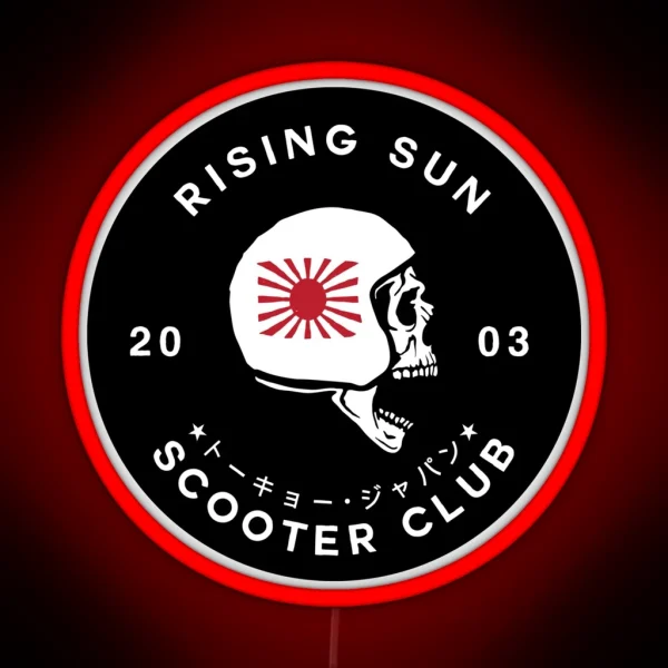 Rising Sun Scooter Club Tokyo Led Version RGB Neon Sign