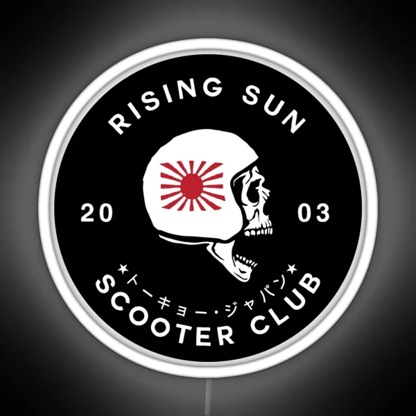 Rising Sun Scooter Club Tokyo Led Version RGB Neon Sign