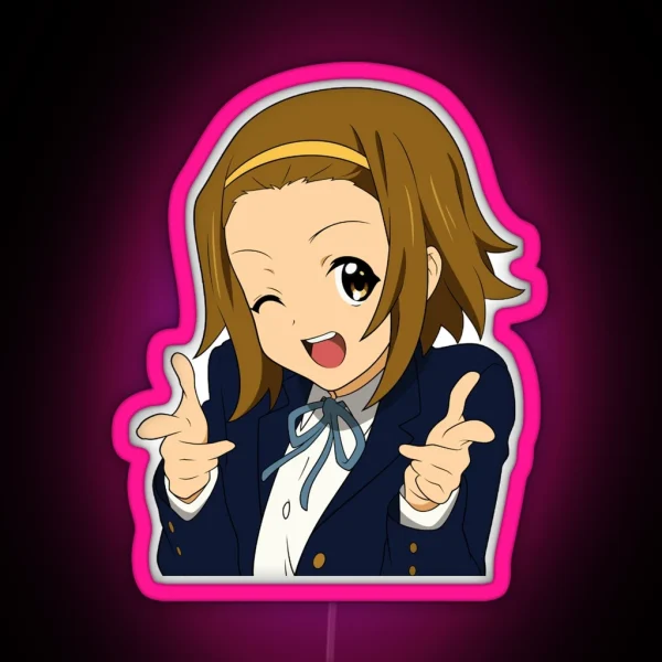 Ritsu Tainaka K On RGB Neon Sign