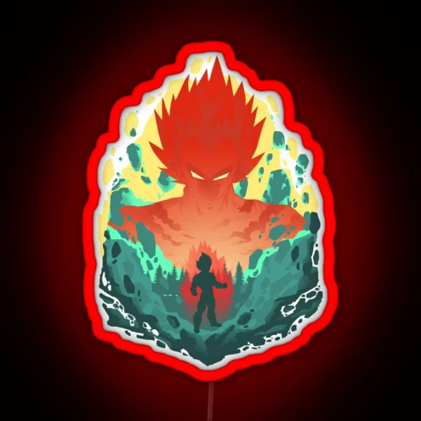 Rival Saiyan Vegeta Classic Led RGB Neon Sign