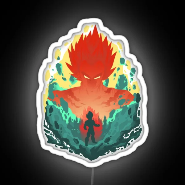 Rival Saiyan Vegeta RGB Neon Sign