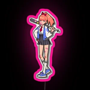 River City Girls Kyoko Led Or Pin RGB Neon Sign