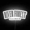 River Forest Illinois Hometown Classic Design RGB Neon Sign - Image 4