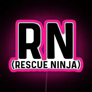 RN Rescue Ninja RGB Neon Sign