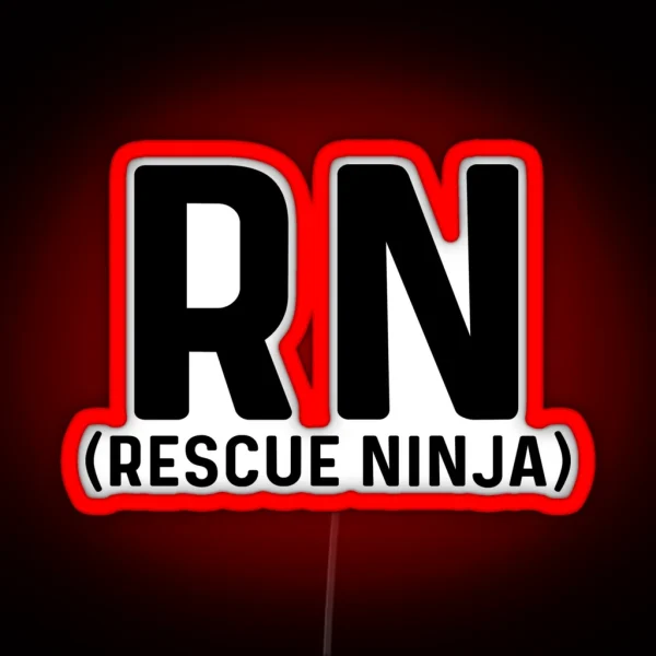 RN Rescue Ninja RGB Neon Sign