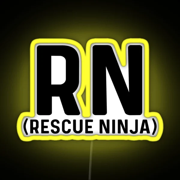 RN Rescue Ninja RGB Neon Sign