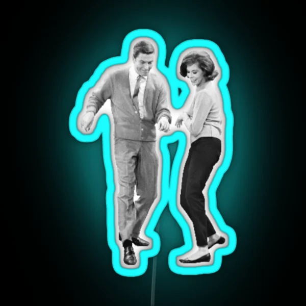 Rob And Laura Petrie Dancing RGB Neon Sign