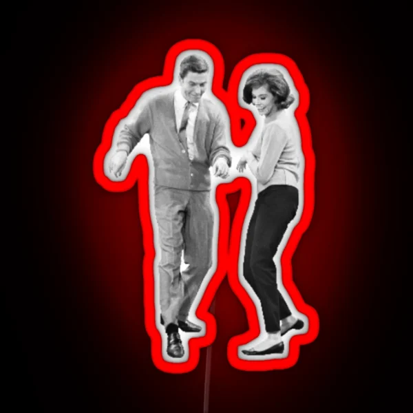 Rob And Laura Petrie Dancing RGB Neon Sign