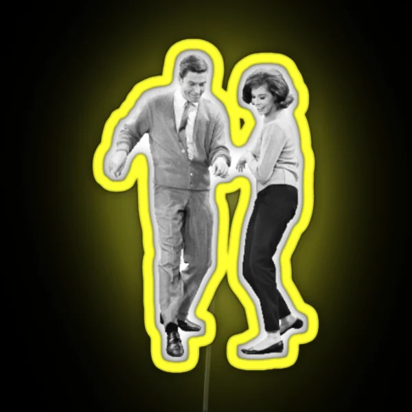 Rob And Laura Petrie Dancing RGB Neon Sign
