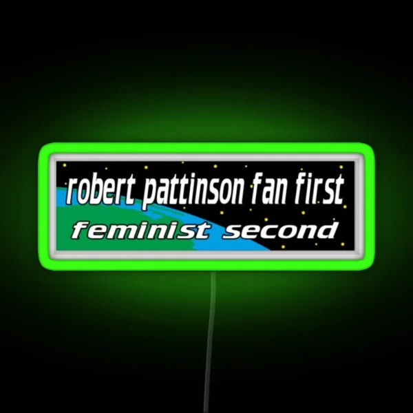 Robert Pattinson Fan RGB Neon Sign