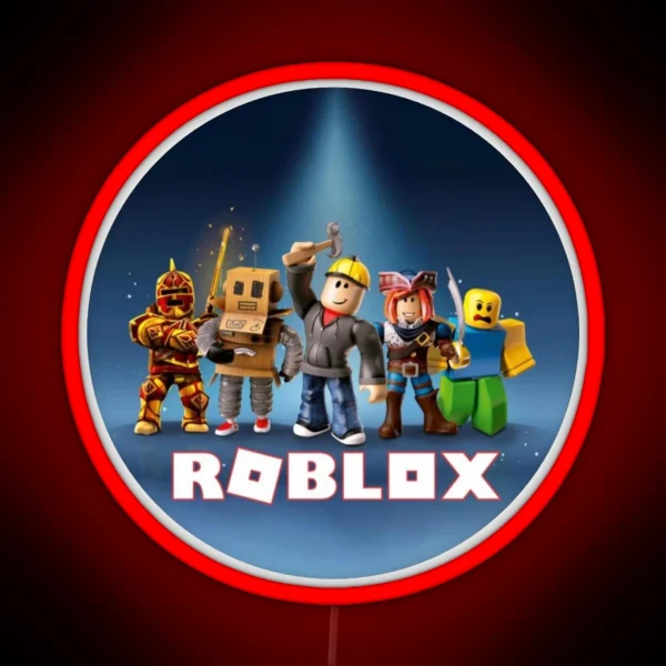 Roblox All Characters RGB Neon Sign