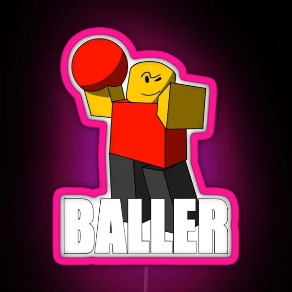 Roblox BALLER RGB Neon Sign
