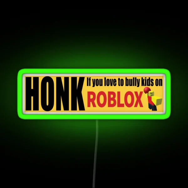 Roblox Bumper RGB Neon Sign