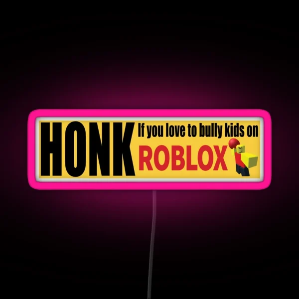 Roblox Bumper RGB Neon Sign