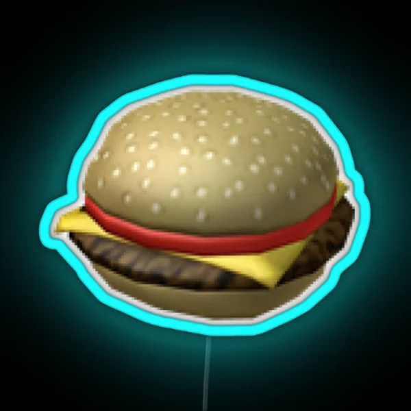 Roblox Burger RGB Neon Sign