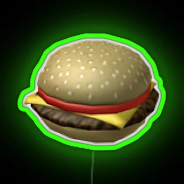 Roblox Burger RGB Neon Sign
