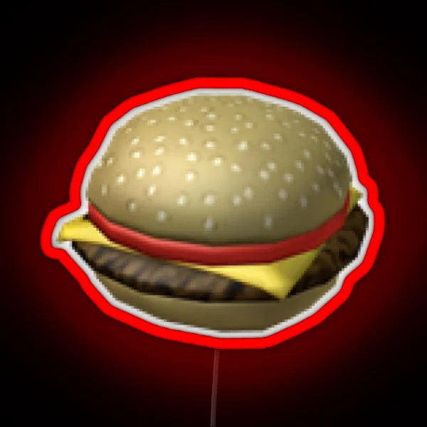 Roblox Burger RGB Neon Sign