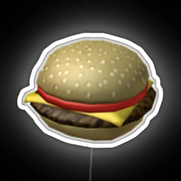 Roblox Burger RGB Neon Sign