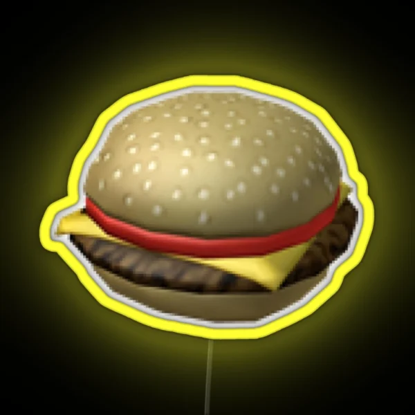 Roblox Burger RGB Neon Sign