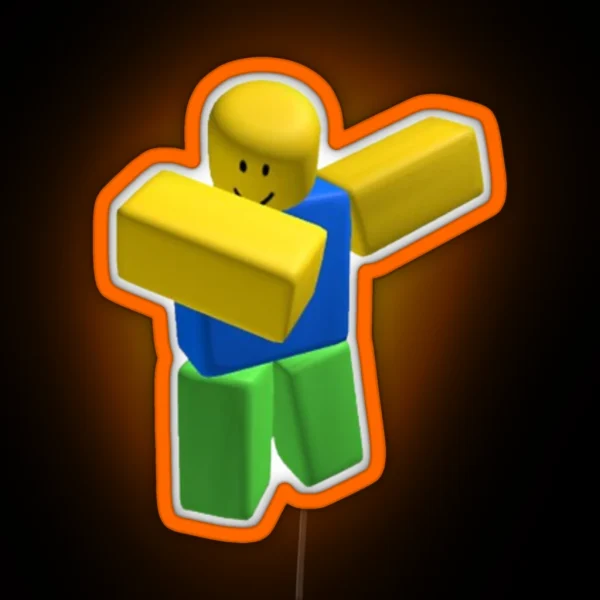 Roblox Character Dabs RGB Neon Sign