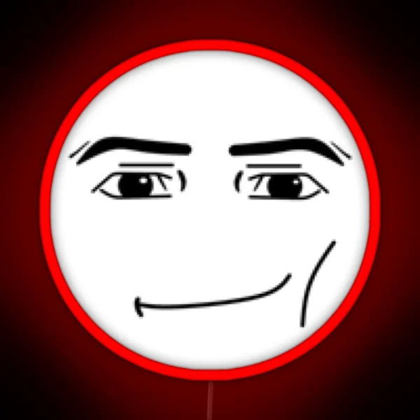 Roblox Man Face RGB Neon Sign
