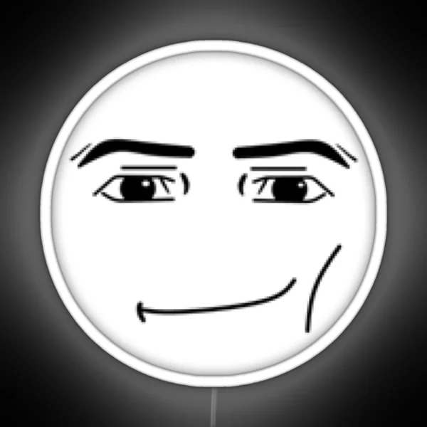 Roblox Man Face RGB Neon Sign