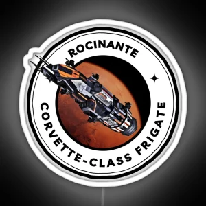 Rocinante Corvette Class Frigate Black Sci Fi RGB Neon Sign