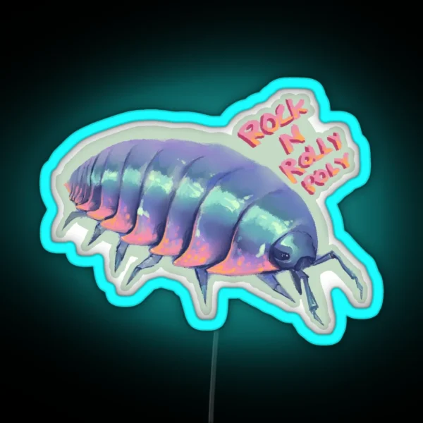 Rock N Rolly Poly RGB Neon Sign