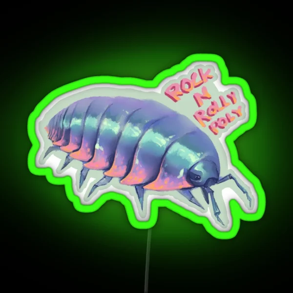 Rock N Rolly Poly RGB Neon Sign