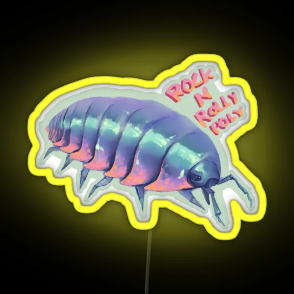 Rock N Rolly Poly RGB Neon Sign