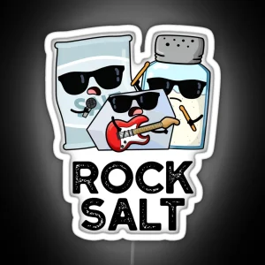 Rock Salt Funny Condiment Puns RGB Neon Sign