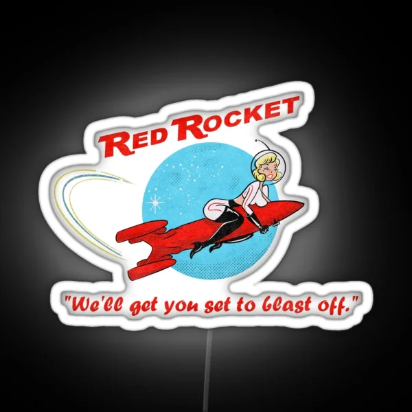Rocket Advertisement RGB Neon Sign
